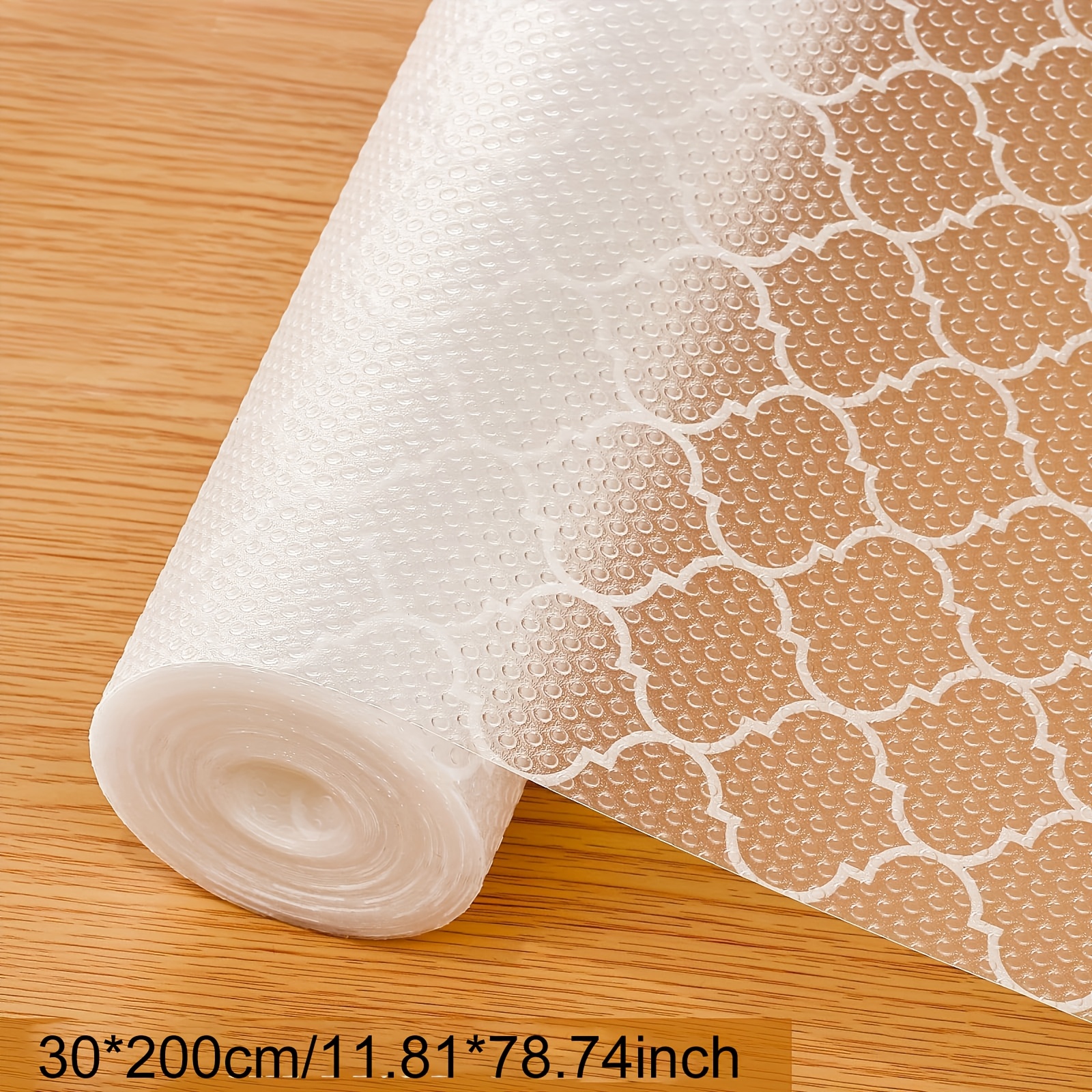 TEMU 1 Rouleau de Coussin de Support d' de Cuisine - Imperméable et Antiadhésif - Matériau EVA Durable, Facile à Couper pour Réfrigérateur, , Coussin
