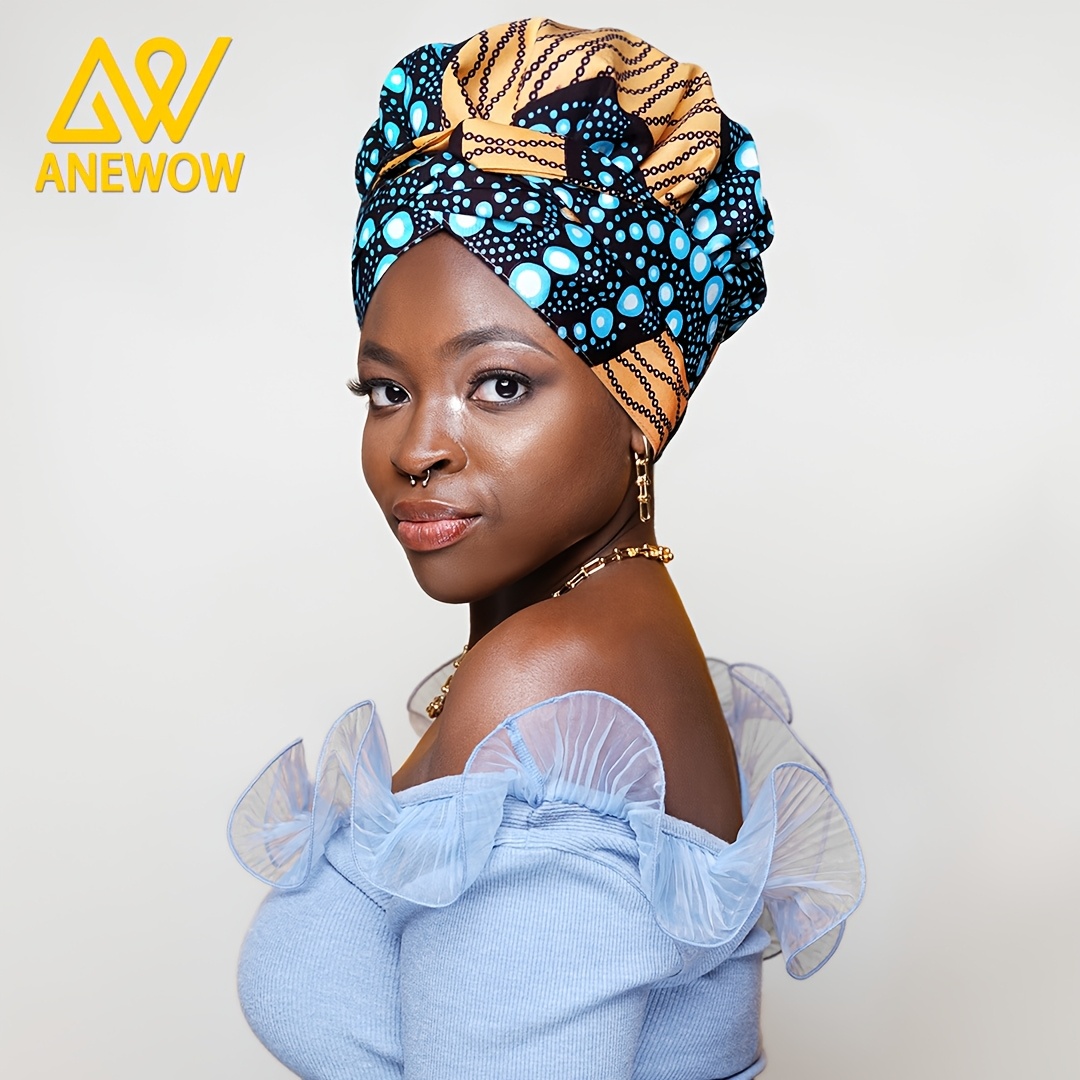 african print bonnet headwrap women satin lined Temu