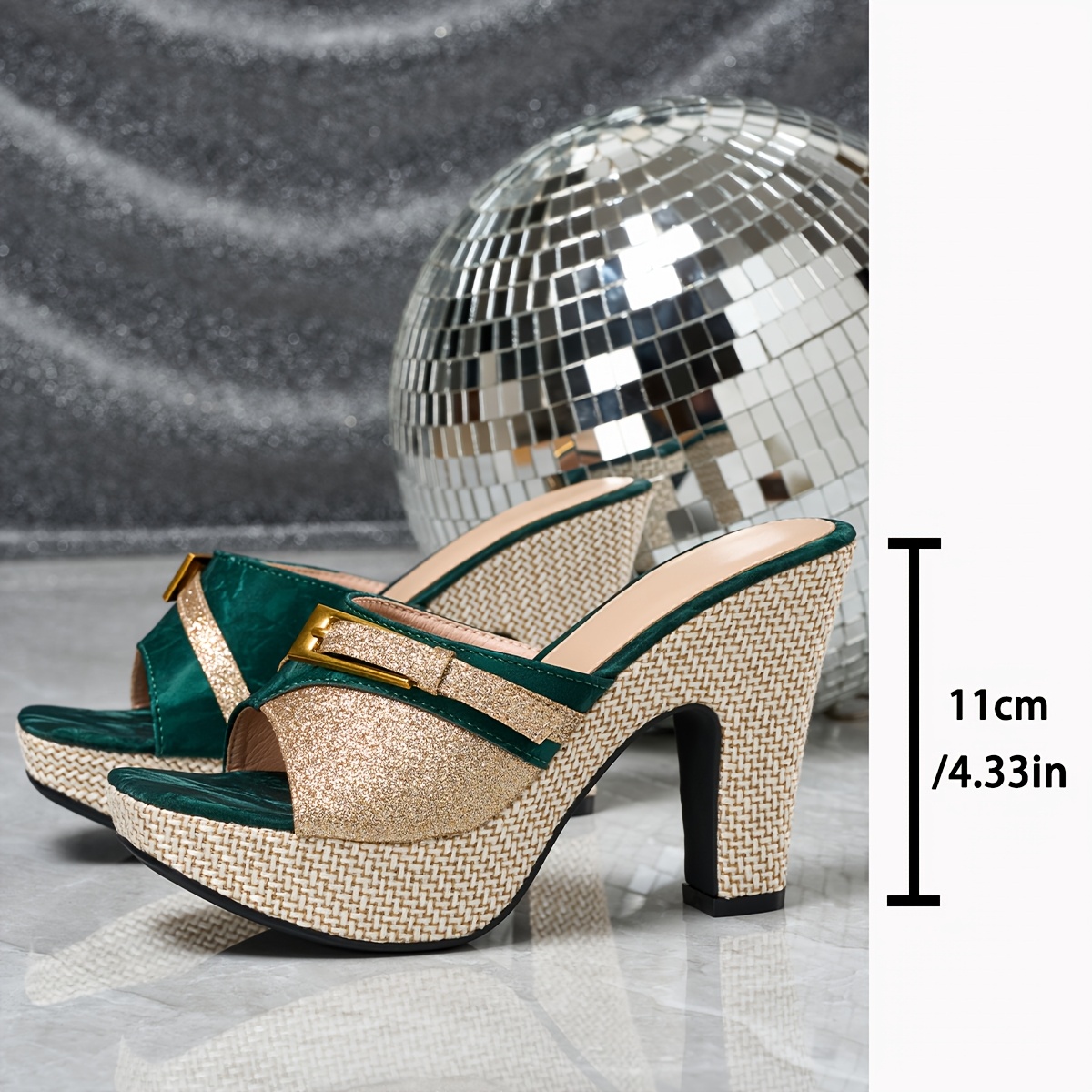 elegant womens color   fashionable high heeled sandals women shoes Product details 4