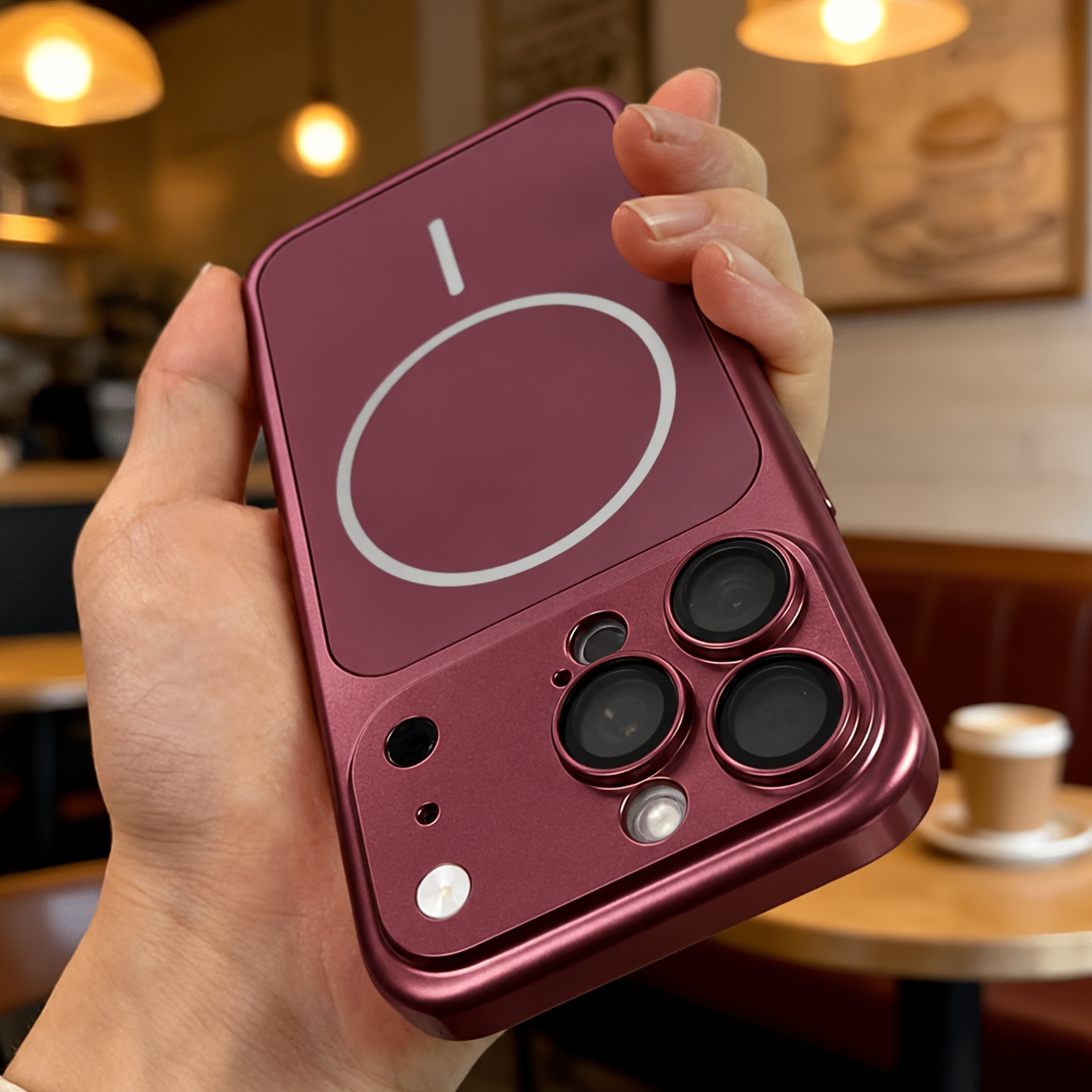 TEMU Coque de téléphone : Nouvelle coque de luxe instantanée en PC dépoli, compatible avec iPhone 18 Pro Max/18 Pro/17/16/15/14/13 Pro Max, étui de