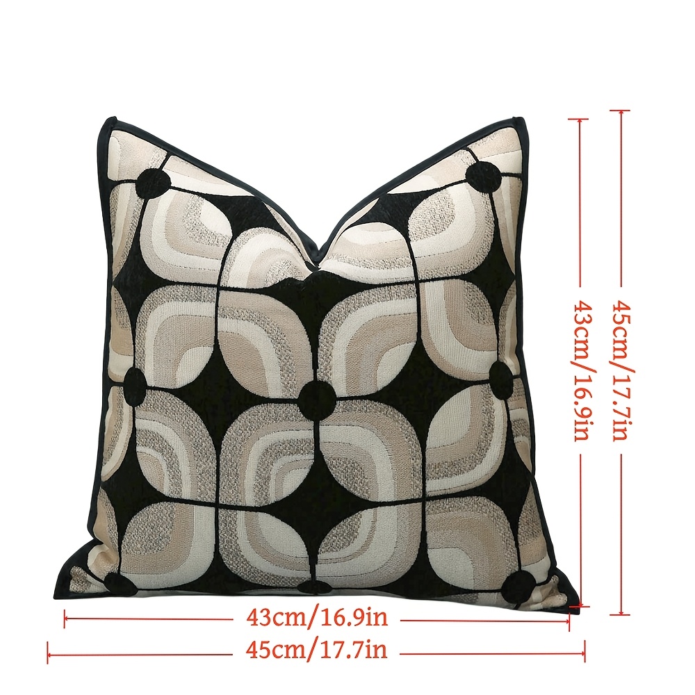 1pc Luxurious Thickened Cushion Cover, Irregular High-end Decorative Pillowcase For Living Room, Room, Sofa, 30*50, 45*45, 50*50