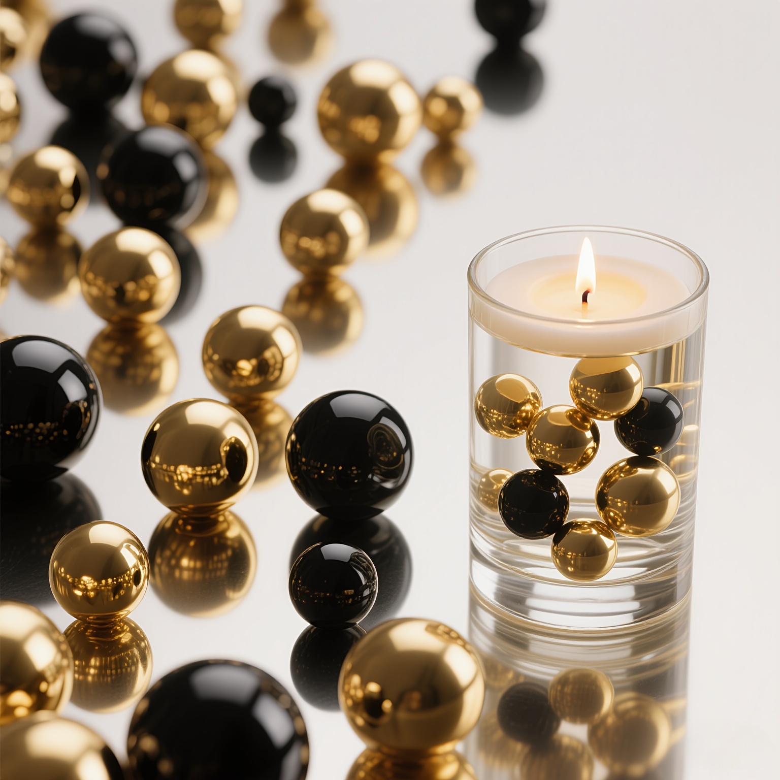 TEMU 710pcs Pearls For Centerpieces Vases, Black And Perlen, Vase Filler For Home Decor, For Centerpiece Home Table Party Decor Wedding, Perlen Ohne