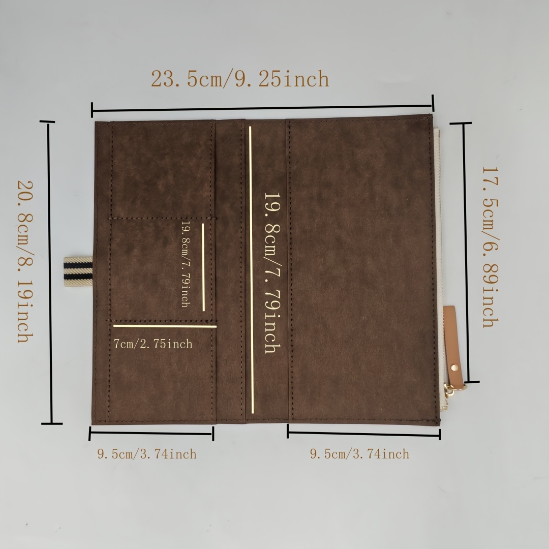 Image of Fromthenon Special Paper Travel Notebook Washable Bill Zipper Bag Storage Bag Pen Case Stationery Storage Supplies