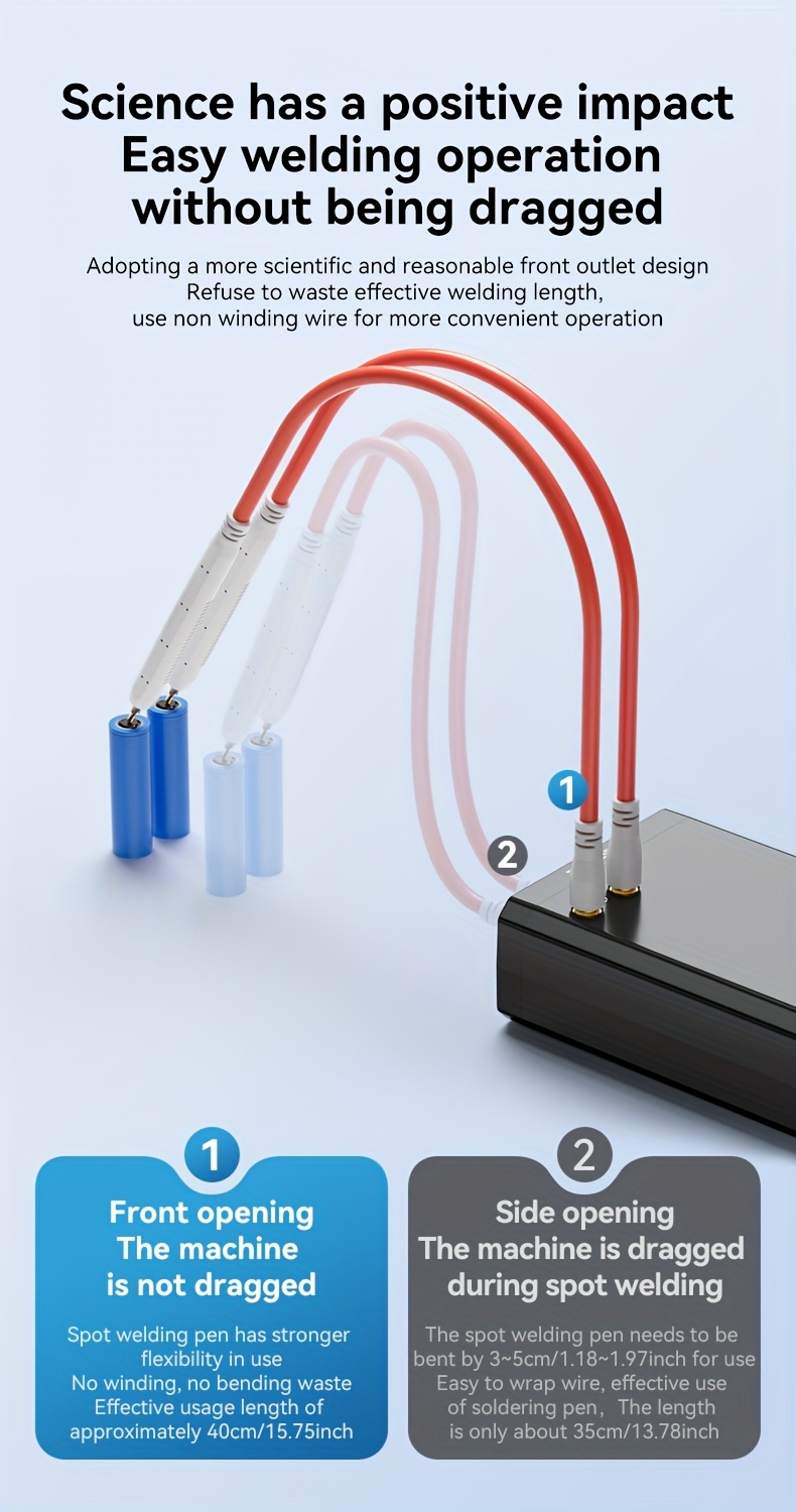 AWithZ Portable Spot Welding Machine Professional Heavy-Duty 9000W Dual Pulse Welder with 999-Precision Adjustment & Digital Display, for Nickel/Nickel Plating/Steel/Iron/Copper Welding - /Workshop Use