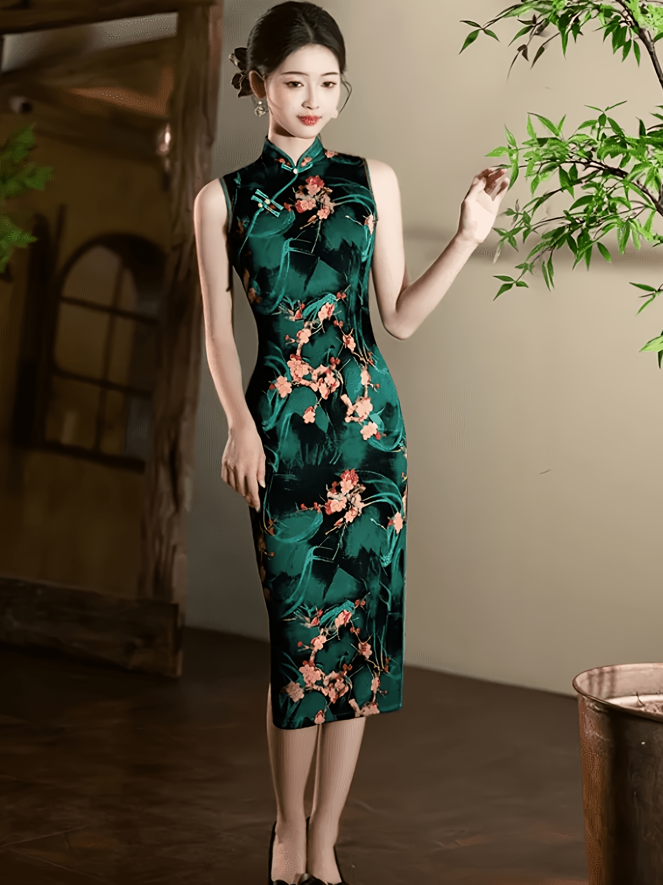 dark green dress for women Amazing Long Dark Green Mermaid Sleeveless Beading Prom Dresses With Lace