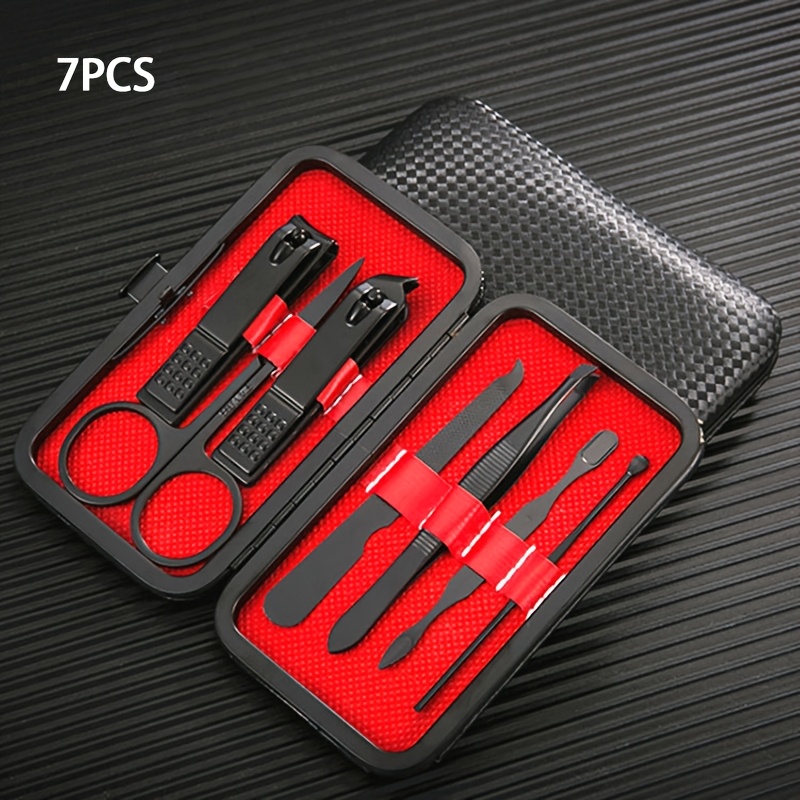 8pcs Manicure Pedicure Set with Black Storage Case