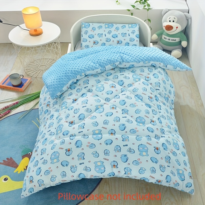 

1pc Infants And Children's Comfort Bean Velvet Quilt For Spring, Summer, Autumn And Winter, All Season Quilt For Cribs Kindergarten Bedroom