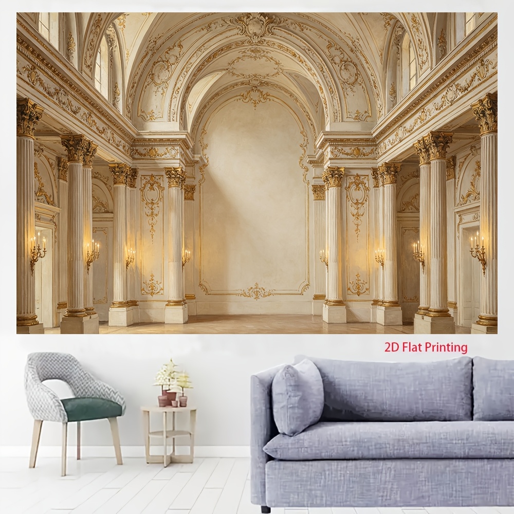 Luxury Arched Hall Vintage Wall Panel Backdrop