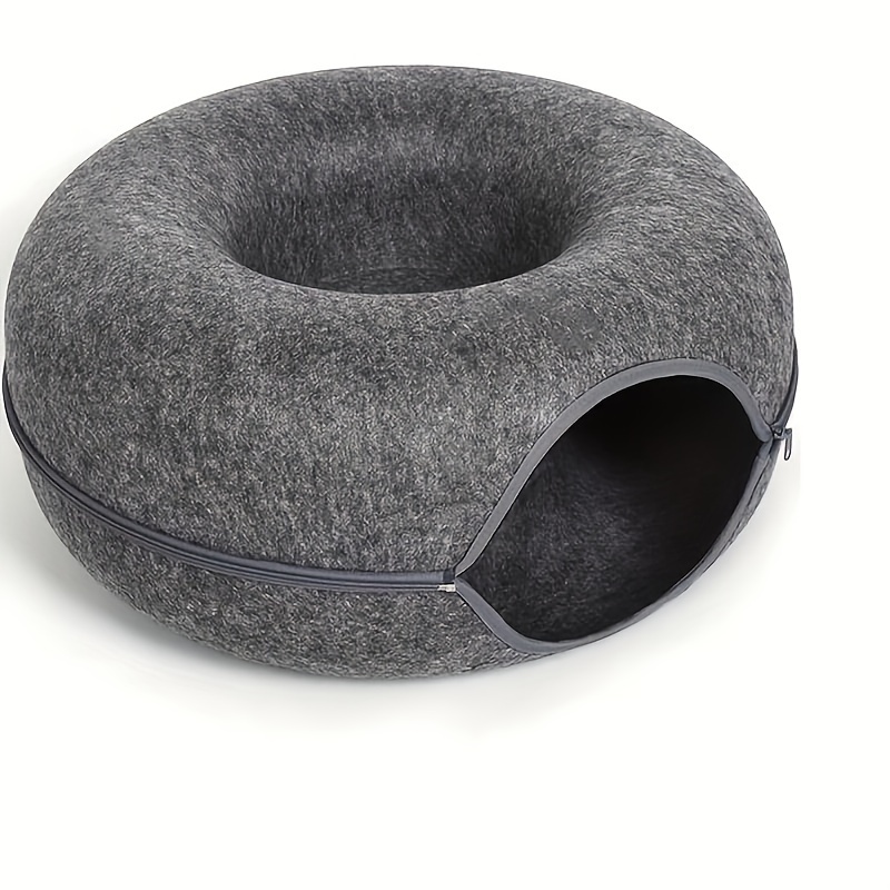 

Extra Large For Indoor Cats, Large Cat Donut Cat Tunnel Bed, , For Cats Up To 30 Lbs