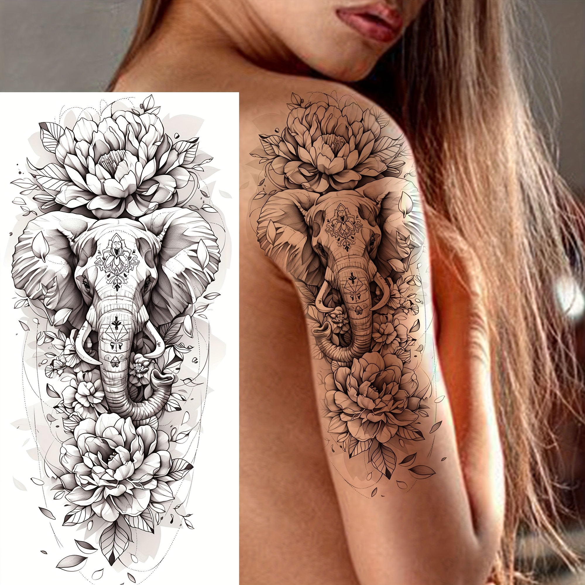Geometric elephant sleeve