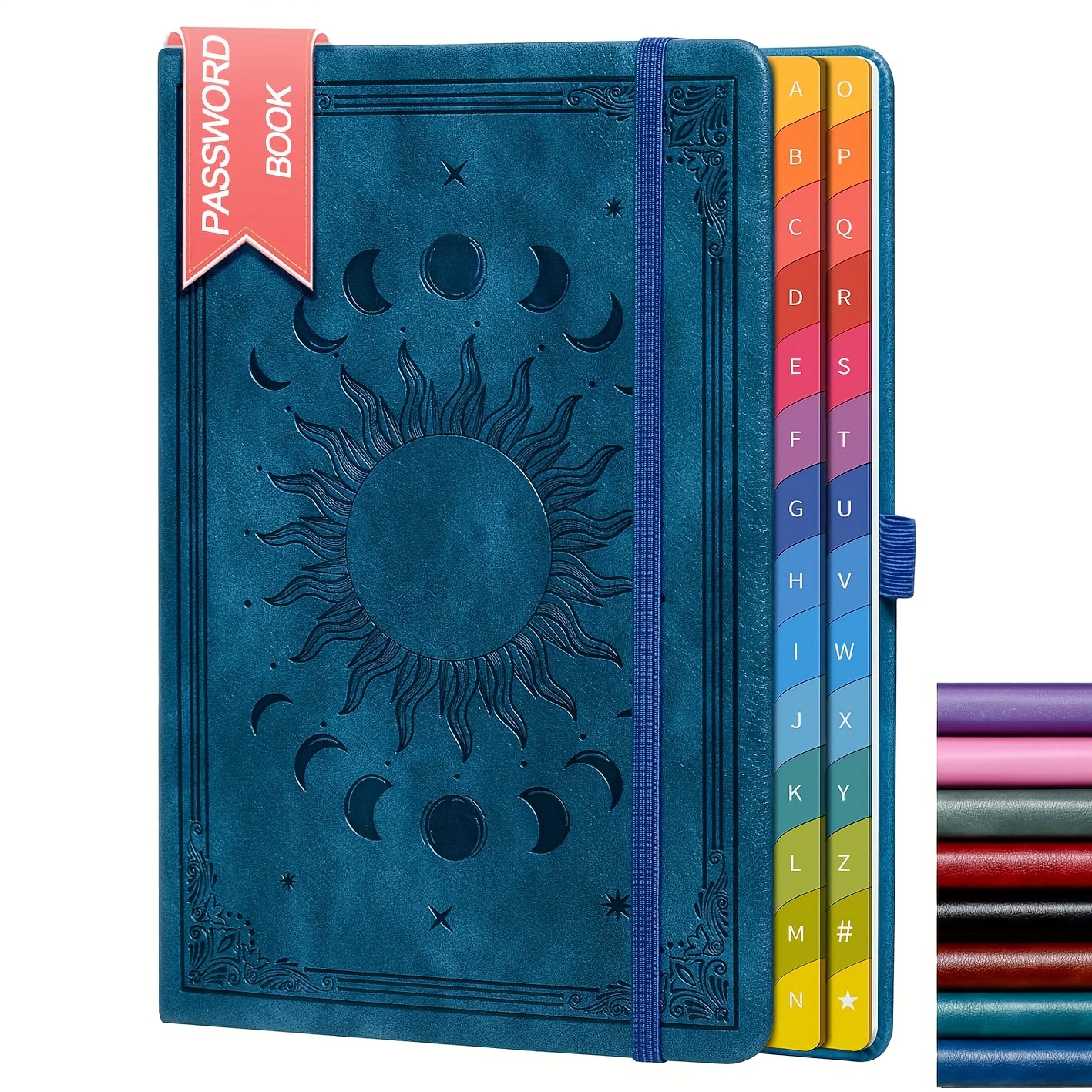 Image of A Diary With Daily Writing Layout For Men And Women, Featuring 360 Pages In Hardcover, Designed With A Vintage Sun And Moon Motif