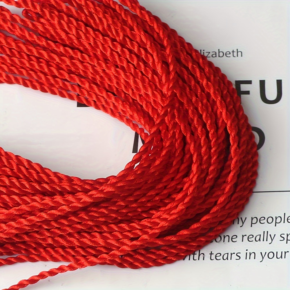 Red String Woven Bracelet Lucky Bead Bangle