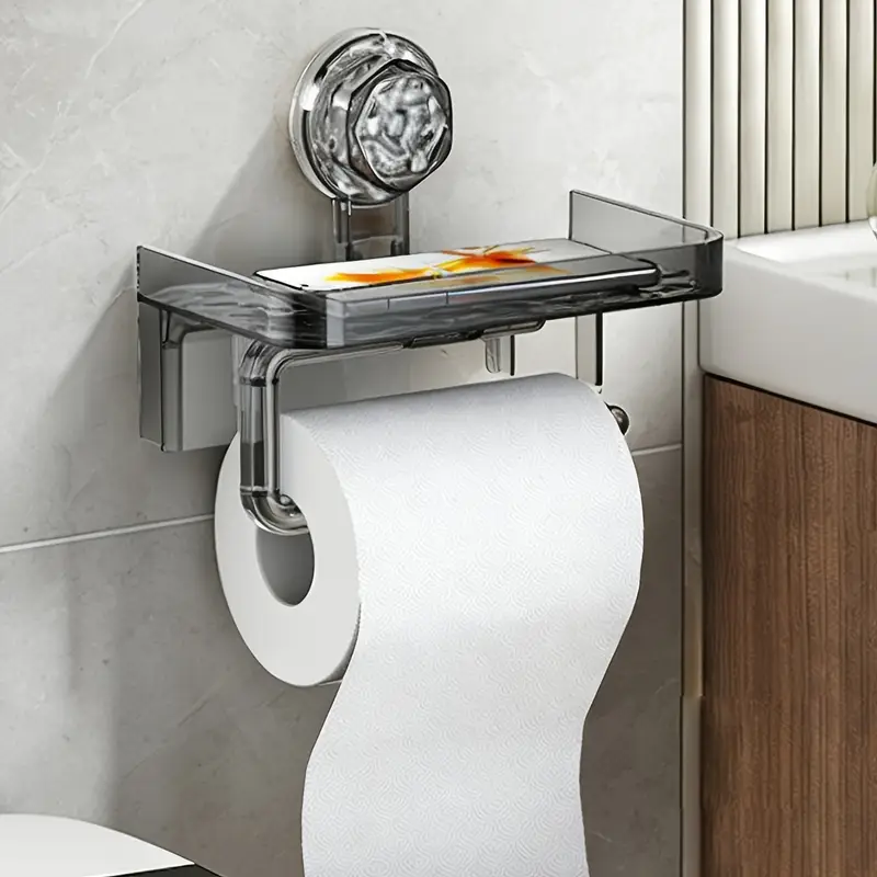 strapabarer wandmontierter küchenrollenhalter ablage –