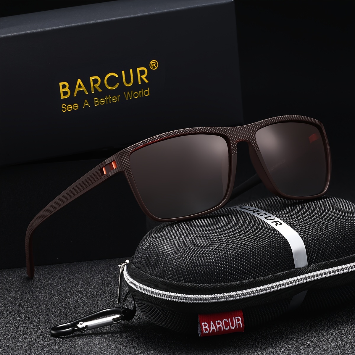Polarized Sunglasses with Rectangular Frame for Outdoor Activities Amazon.com: SIPLION Men main image 4