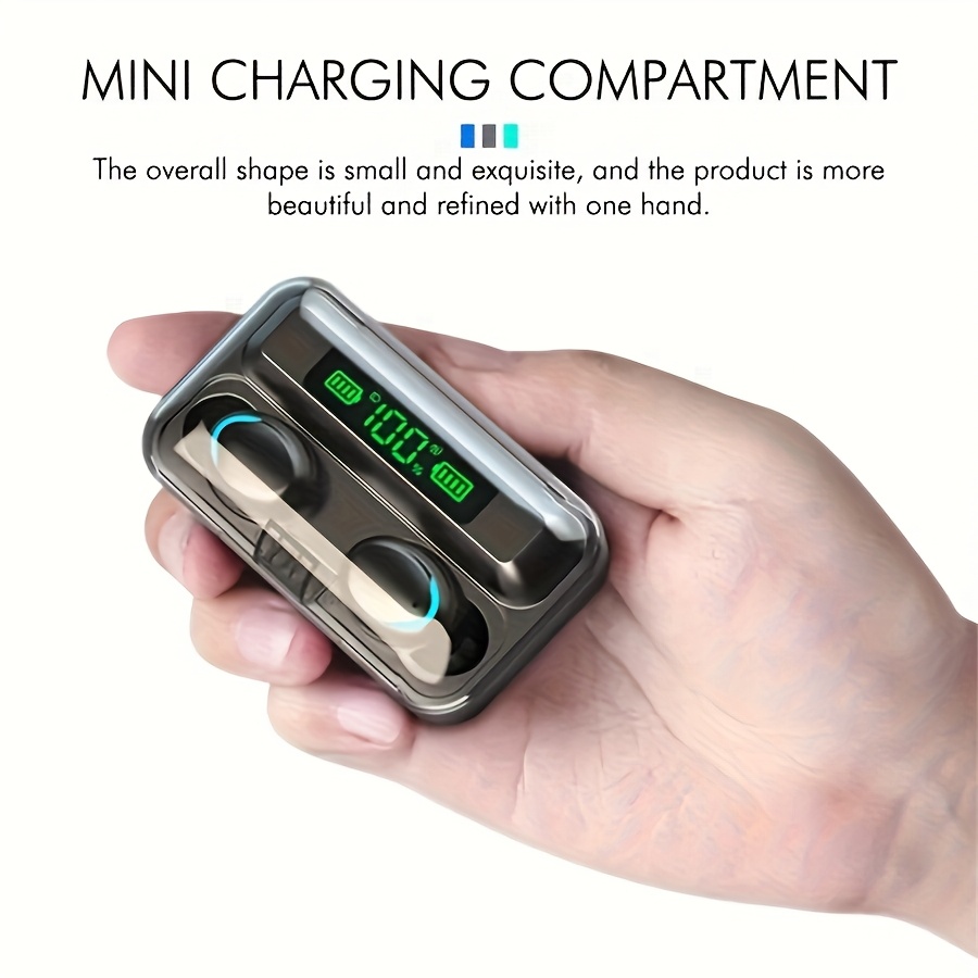 BRIAME TWS Hi-Fi Stereo Wireless Earbuds with Charging Case, Touch Control, Wireless 5.0, High-Quality Audio, Capacitive Mic, Lightweight Design for Sports, Gaming, and Everyday Use - Ideal Gift for Men and Women, Gaming Headphones | Portable Charging Case | Stylish Earphones, Earbuds Wireless