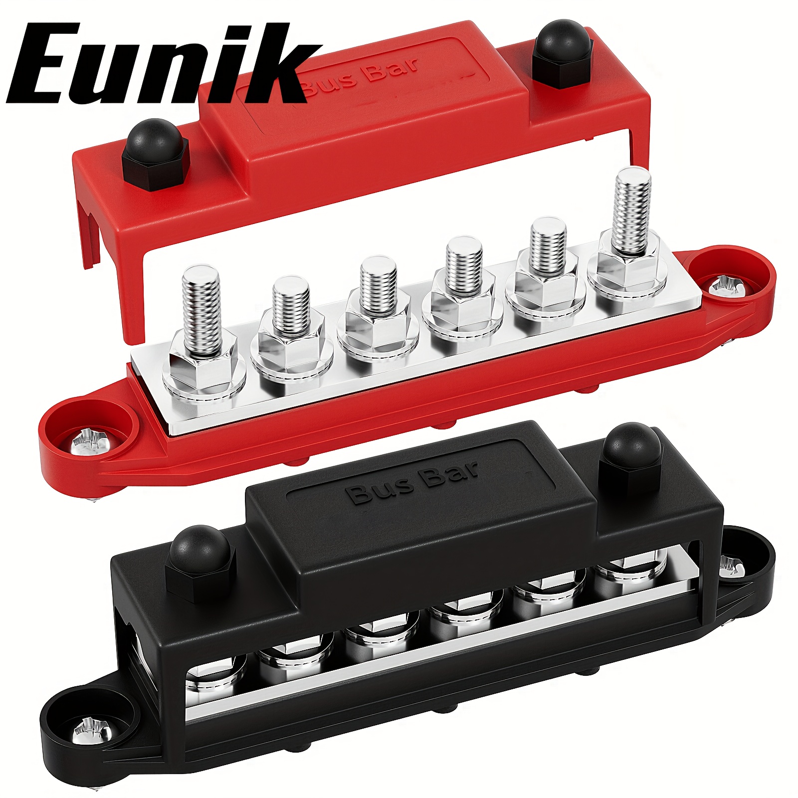 275a Bus Bar 12v Block Car Audio 6 X 5/ 16" (m8) Terminal Stud Positive Ground Battery Bus Bar