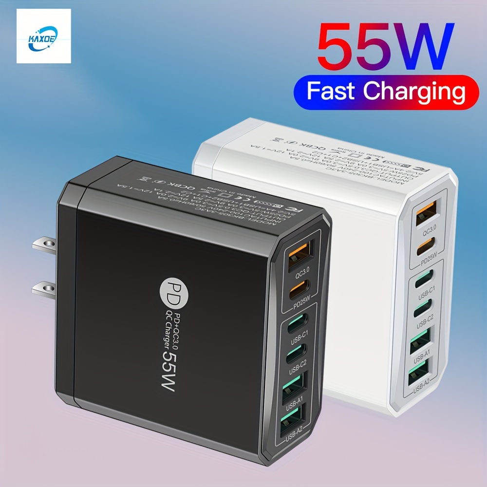 

55w Fast Charging Phone Charger Adapter Usb C Phone Charger Quick Charger 3.0 Pd Type-c Phone Charger Usb Charger For Iphone For Iphone 15 For Samsung