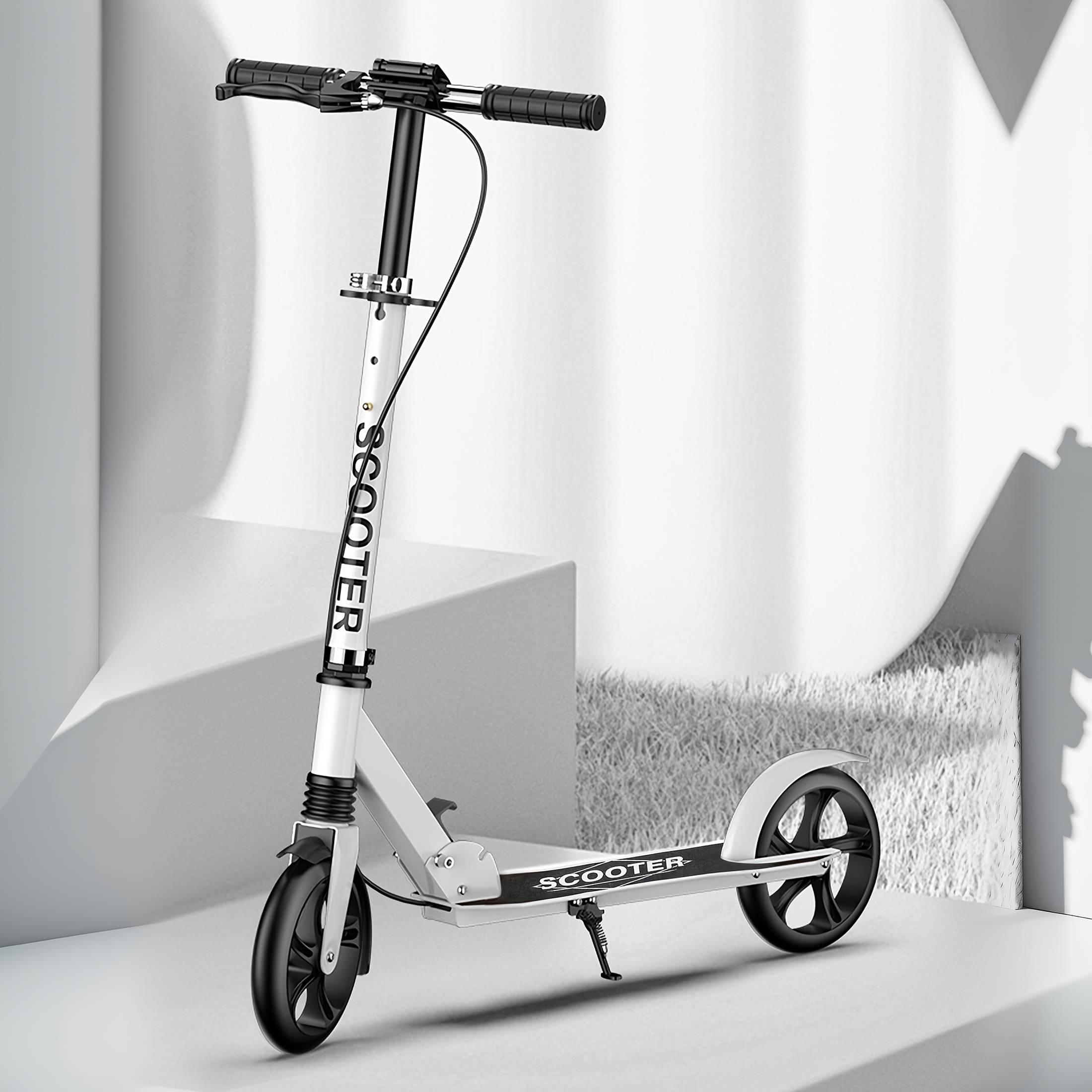 Trottinette Pliable Trottinette Freestyle Lascoota Adulte - Pliable Réglable Roues 200mm Scooter Pliable