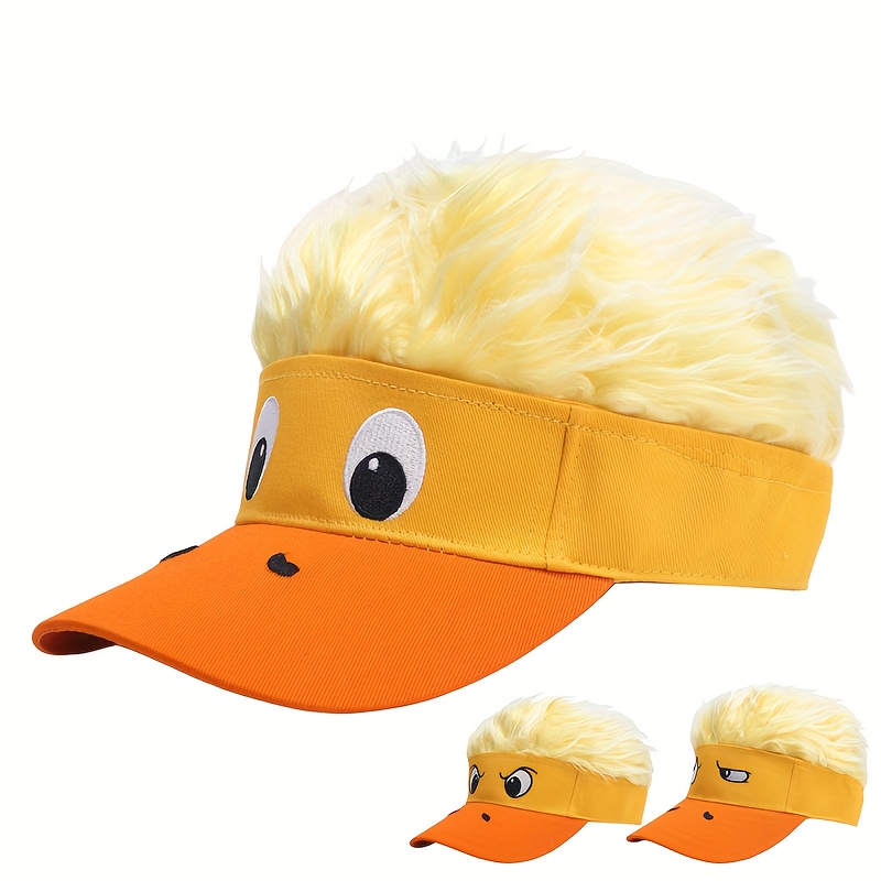 1  duck hat   cartoon   sunshade suitable for party attire beach golf outdoor sports halloween cosplay