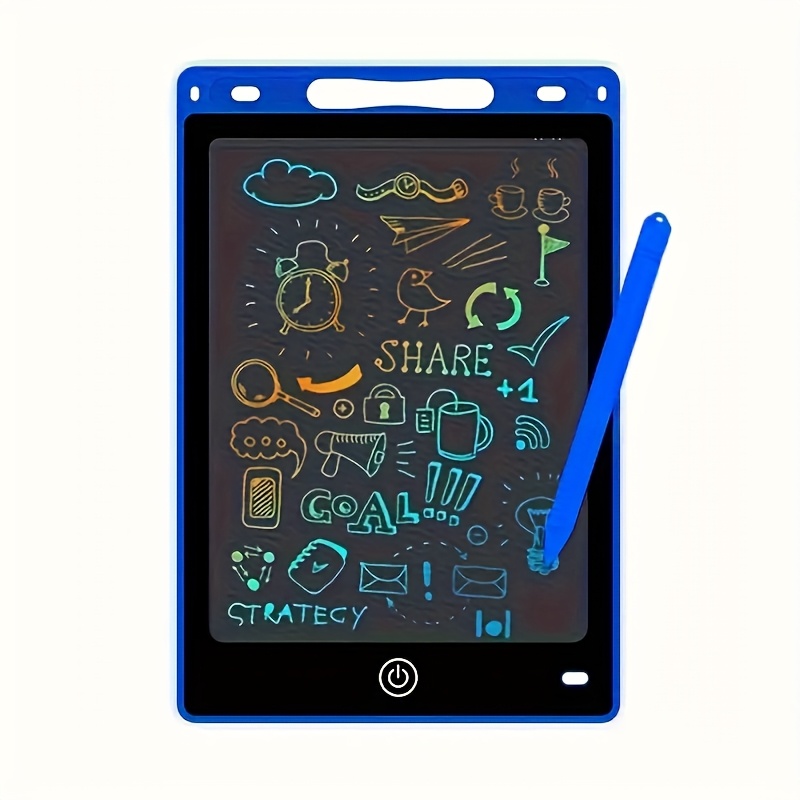 10.1 Inch Reusable & Erasable LCD Doodle Board - Colorful Interactive Whiteboard with Eye-Care Technology, Multi-Color Options for School, Home, Easter & Birthday Gifts, Desk Doodle Pad, Home Organization, Sleek Design