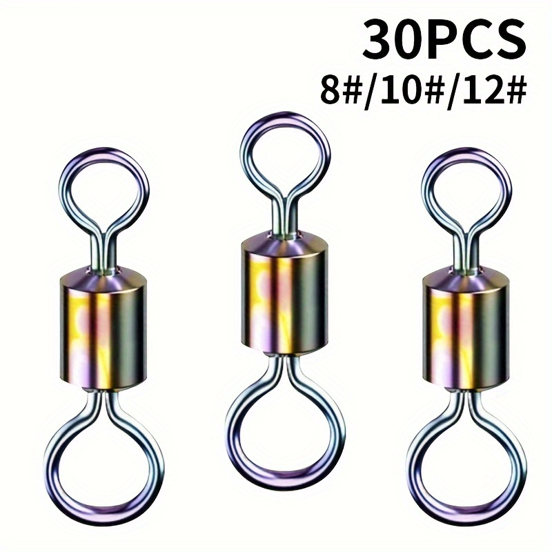  Goture 3 Way T-Turn Fishing Swivels,100PCS Rolling Ball  Bearing Stainless Steel for Bass Trout in Saltwater and Freshwater : Sports  & Outdoors
