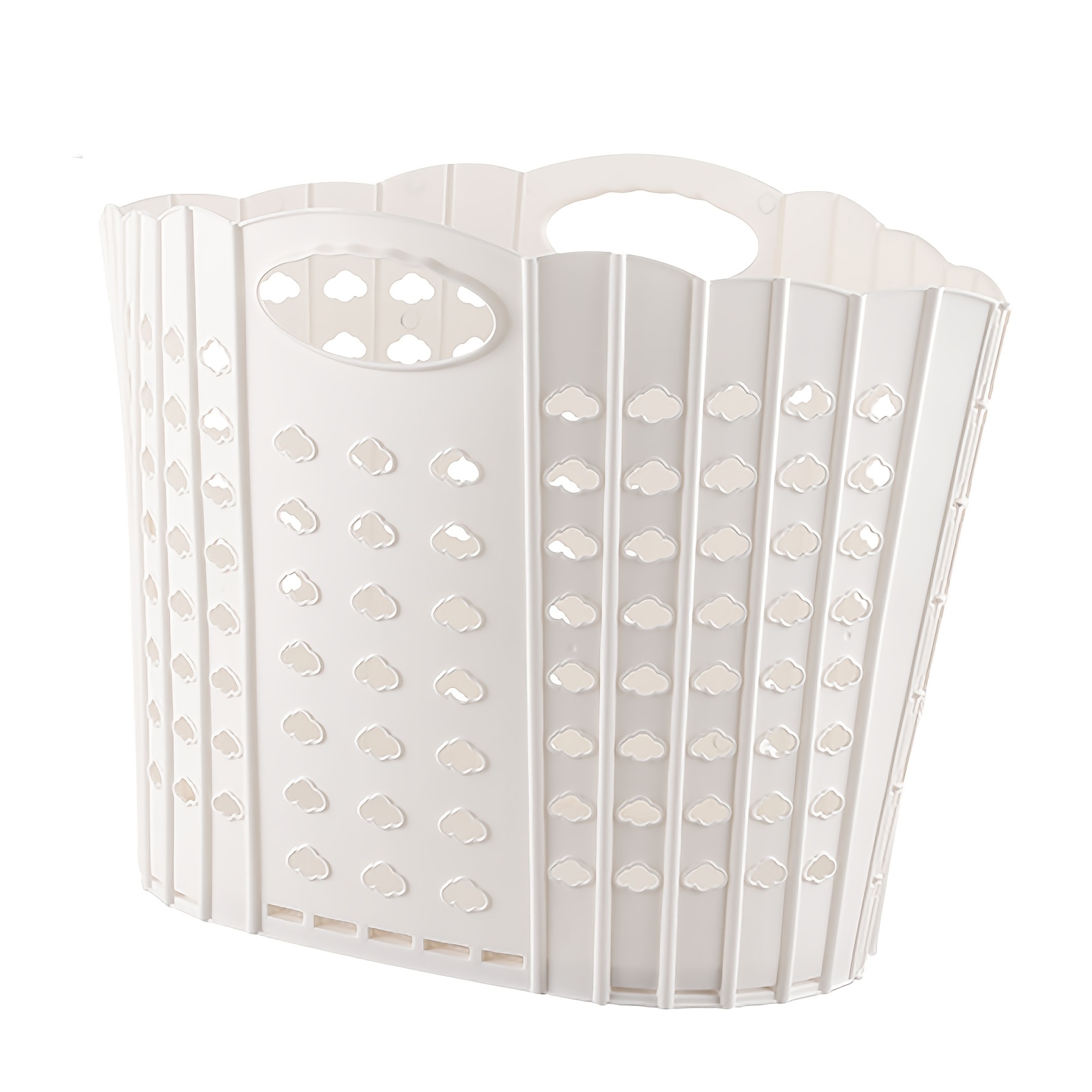 TEMU Foldable Laundry Basket, Large Capacity, Laundry Basket, Laundry Storage, Laundry Basket, Basket With Handle, Undressing Basket, Bathroom,