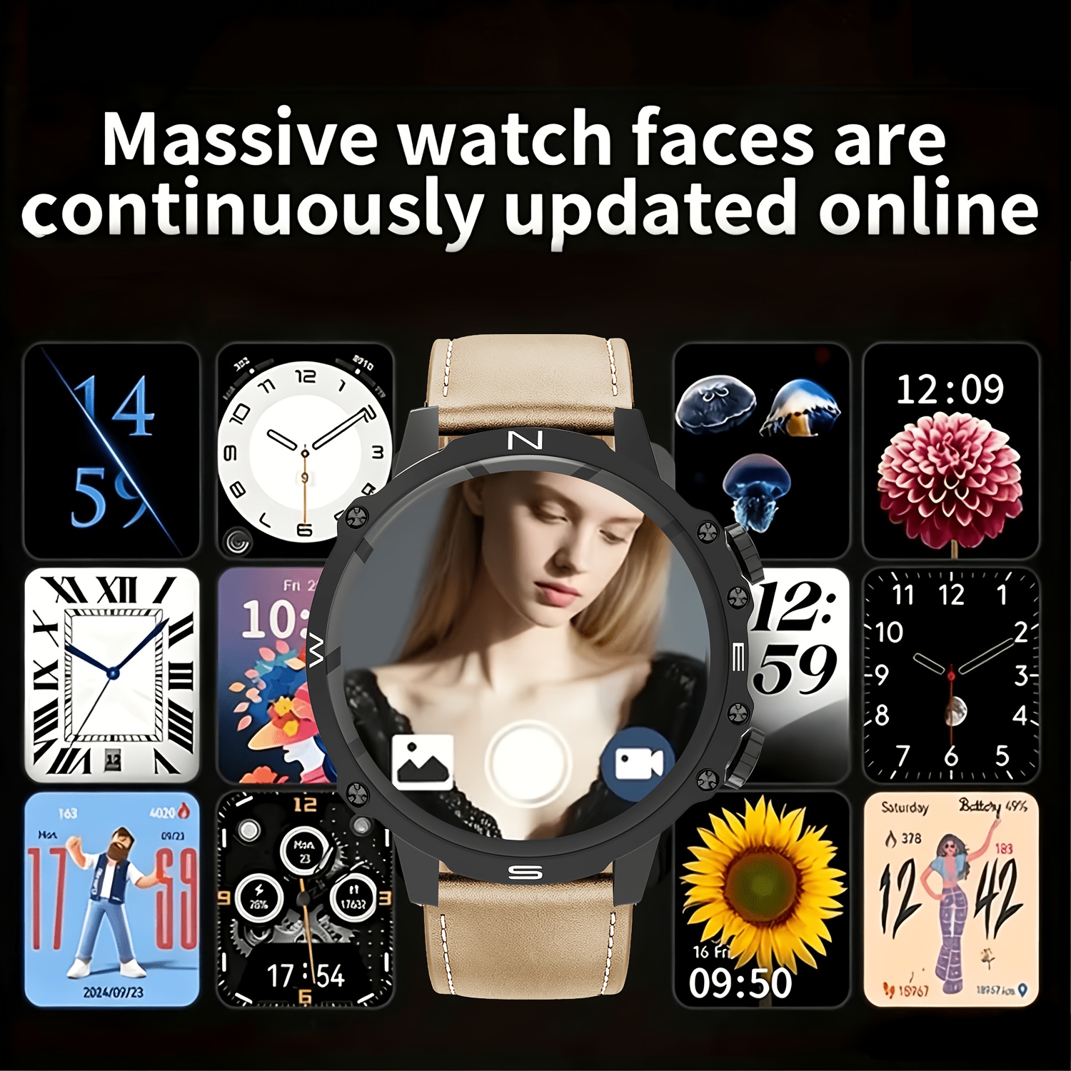 New Smartwatch with LED Light & Wireless Calling Features
