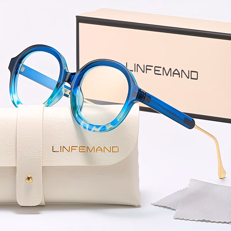 round transparent lens glasses for women suitable for reading and office use perfect as a holiday gift Product details 4