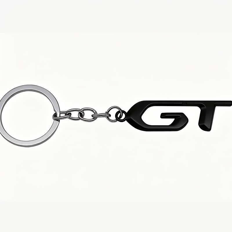 TEMU Convient à tous les propriétaires de voiture, porte-clés GT en métal 3D de haute qualité, porte-clés de voiture personnalisé et créatif