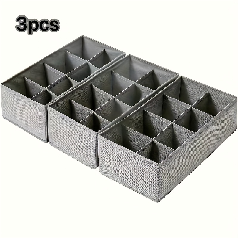 The 3pcs Storage Box Is Foldable And Has 8 Drawers. Underwear And Socks Are Divided Into Boxes, Wardrobe Drawers, And Clothing Storage