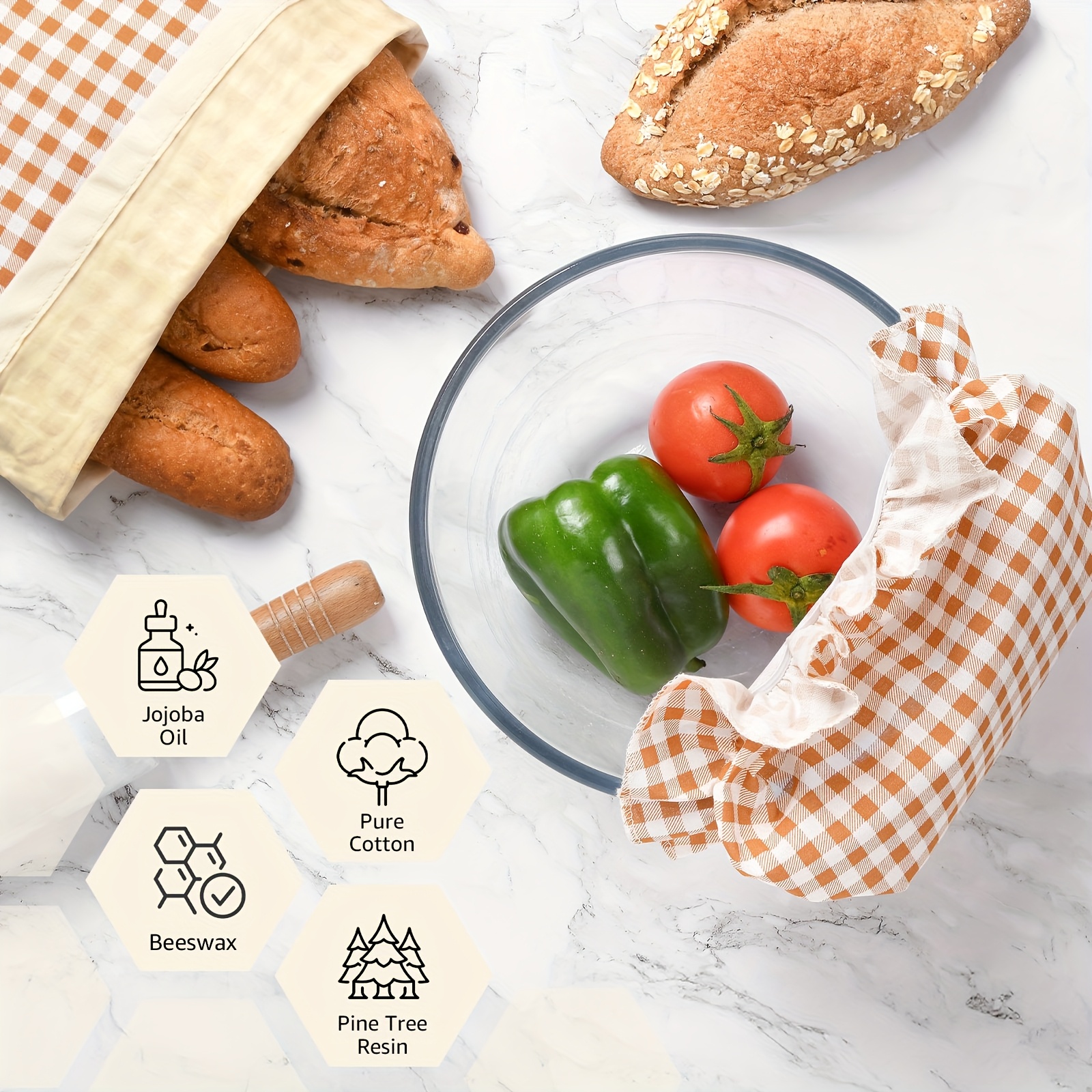 selbstgemachte sauerteig bienenwachsbrot tasche - Temu Luxembourg