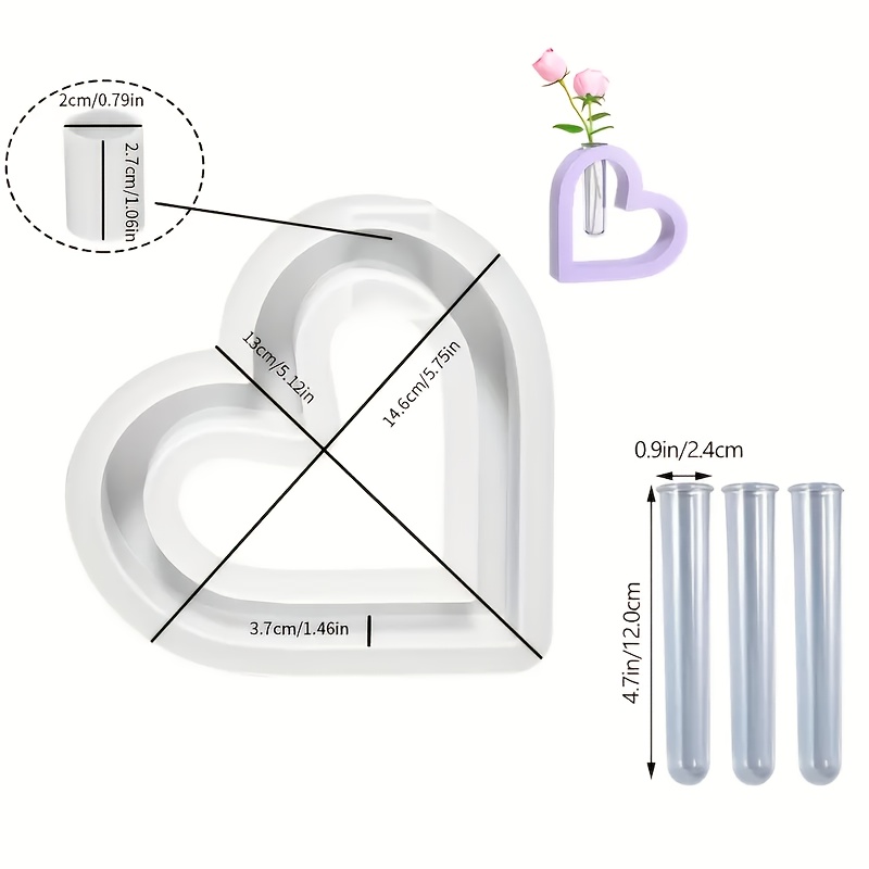 Resin Casting Molds 5pcs/set Hydroponic Silicone Mold Gypsum Casting Hydroponic Mold For Home Decoration Mold