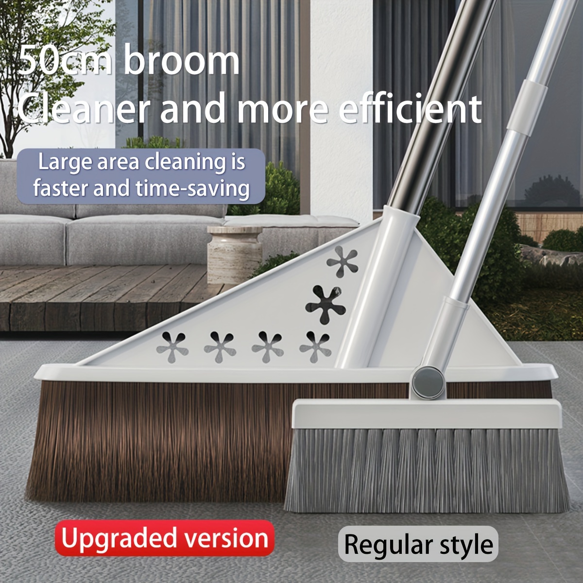 Extended Broomstick Sweeper Broom Cleaner Efficient Large Temu