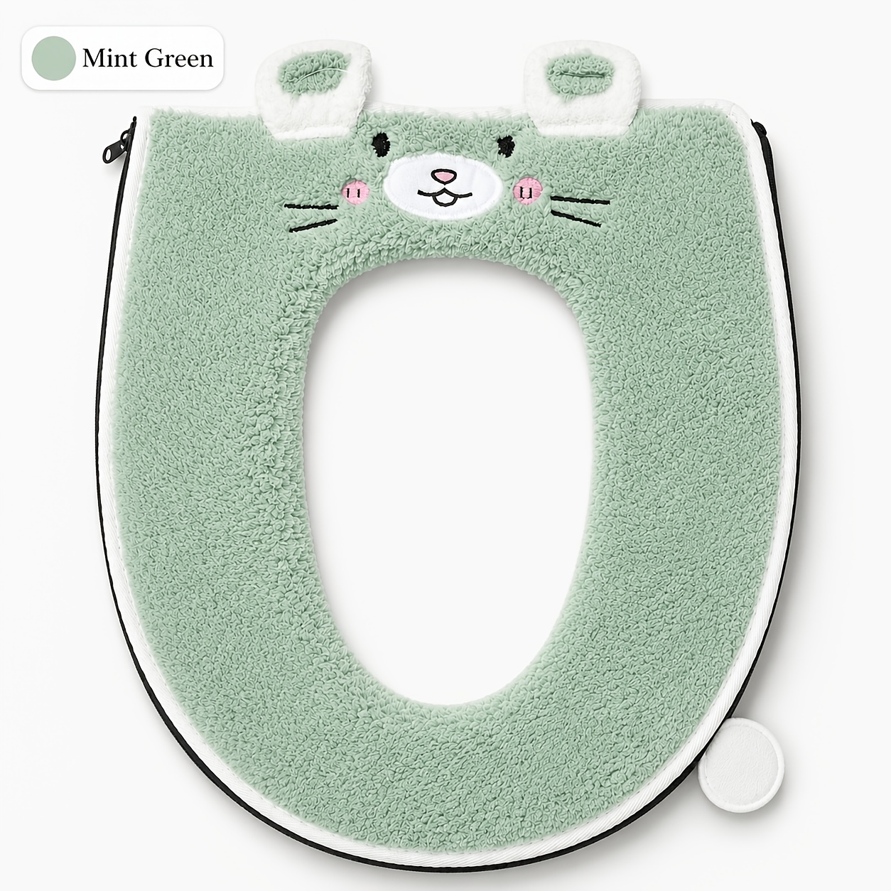 Plush Toilet Seat Cushion - , Thickened For Extra In Fall & Winter, Ideal For Home And Hotel Use