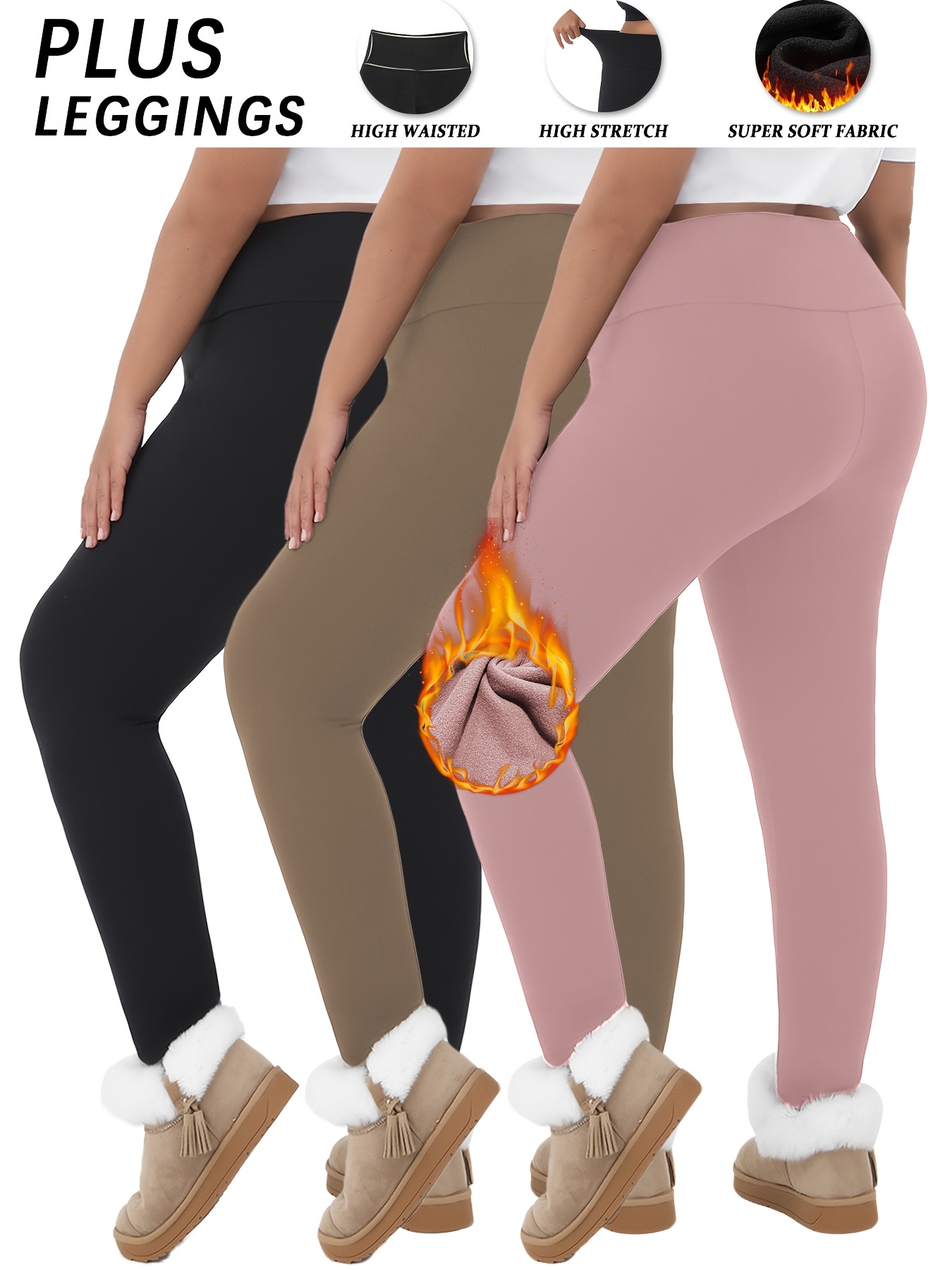 Amazon.com: TNNZEET 7 Pack Fleece Lined Leggings Women, Warm