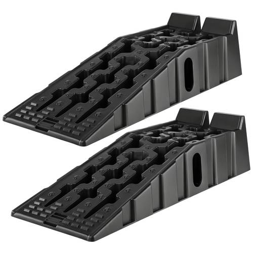 2pcs heavy duty car ramp slope plate portable car slope road anti slip car lifting and oil change machine 16 000lbs 10 000lbs gvw capacity extra wide design