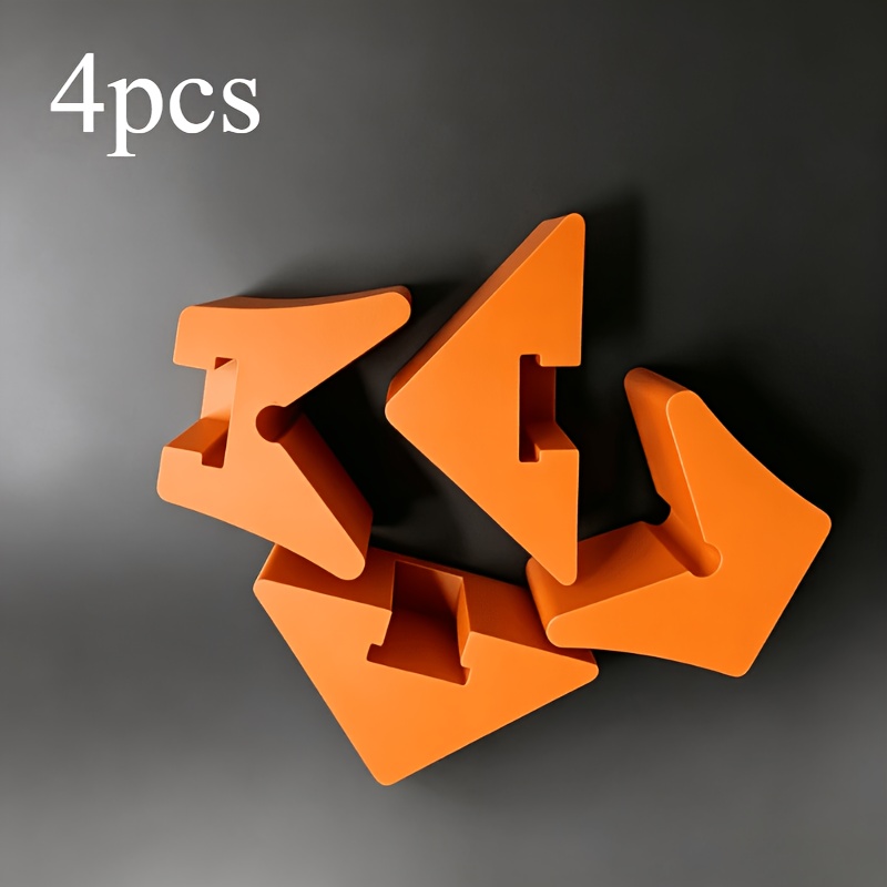 TEMU 4pcs Set Of Corner Clamp Adapters For Fixtures, Angled Workpiece Clamping. Suitable For Various Woodworking , Assist In Positioning During