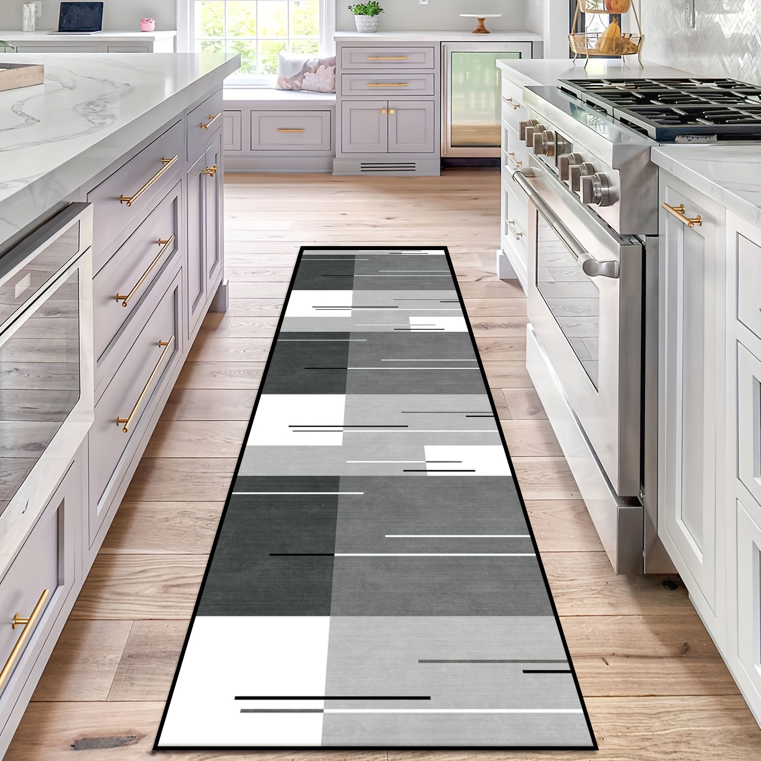 1pc Of , A Geometric Carpet 6mm Thick, Suitable For Modern Minimalist Decor. Machine Washable And Used In The Bedroom The Bed, As A Decorative Piece