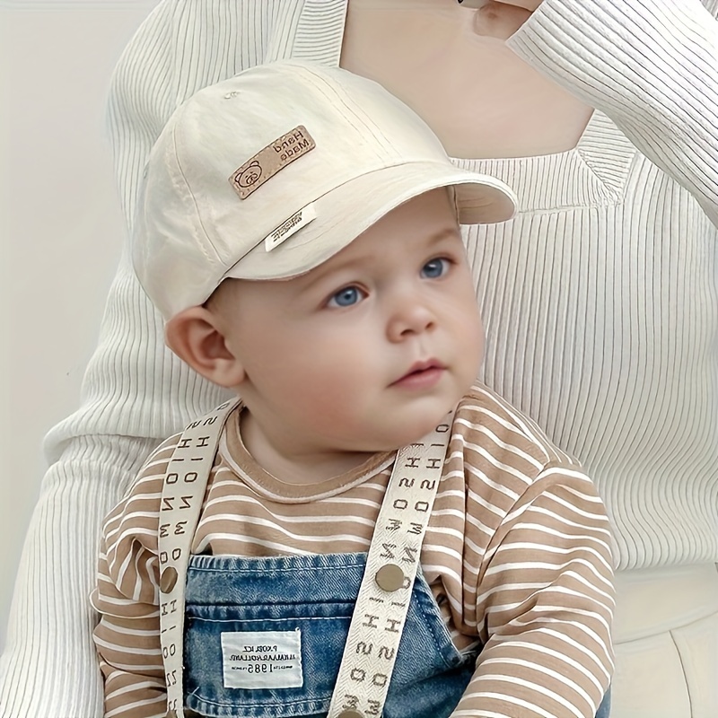 

1pc Hat Spring And Autumn Thin Protection Baseball Cap Short Hat For Boys And Girls ' Hat Suitable For Wear Outdoor Picnic Suitable For 6-24 Months Head 44-48cm