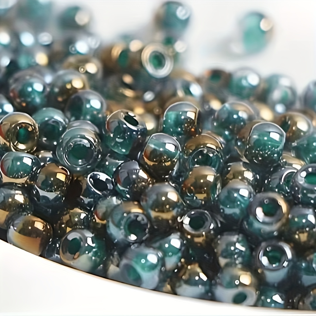 High Quality Uniform Transparent Bead Core Rainbow Glass Beads