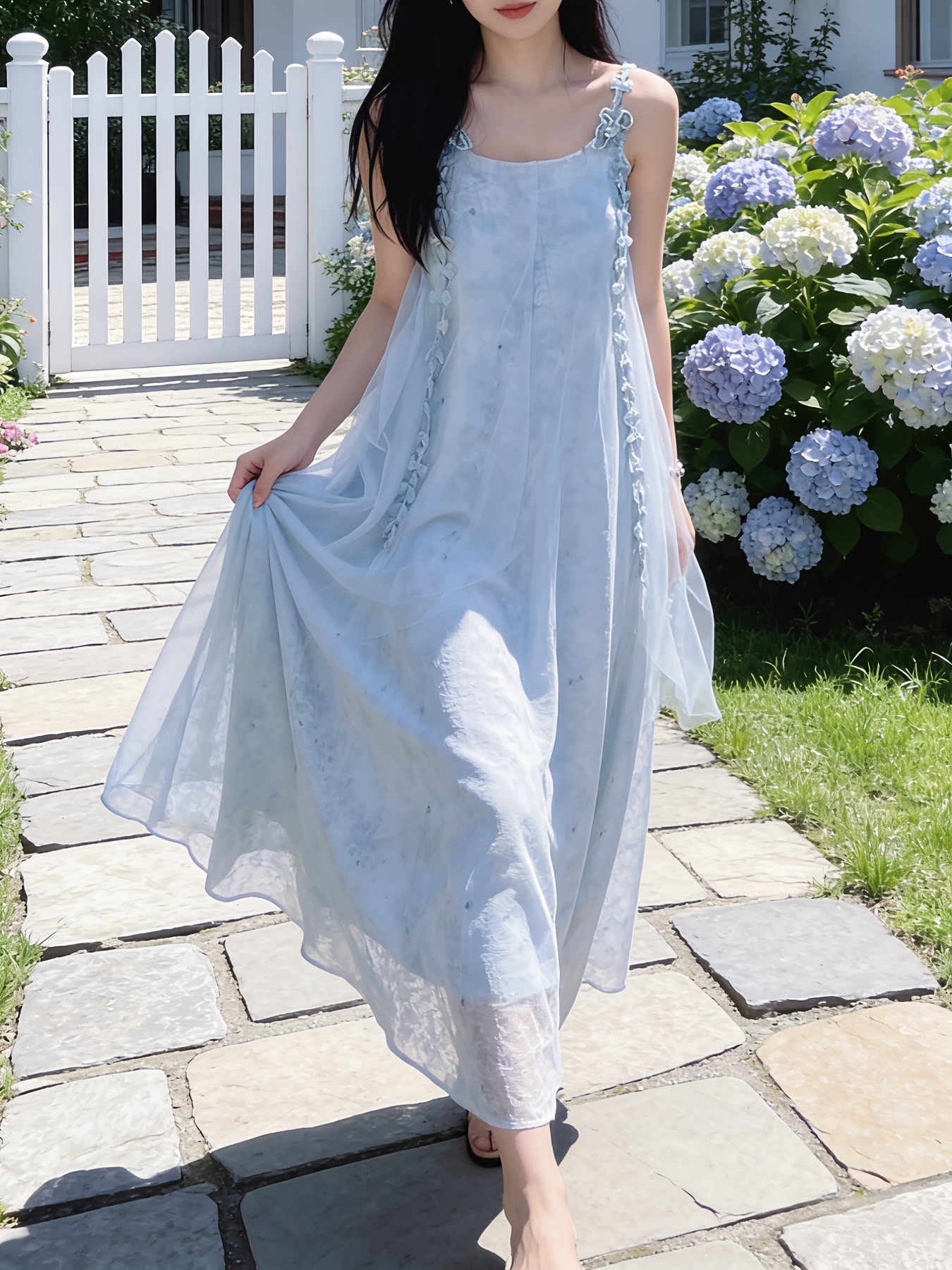 blue tulle dress sold on Temu United States