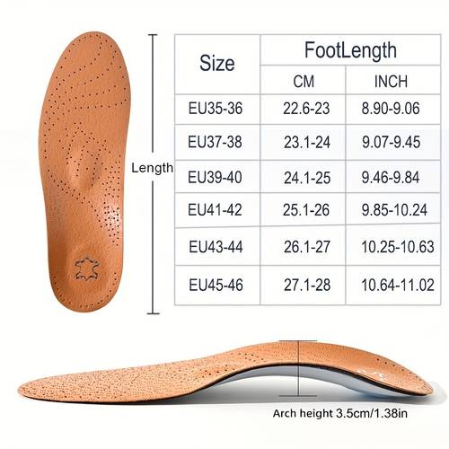 1pair 3pairs arch support insoles leather breathable wear resistant insoles suitable for casual shoes leather shoes