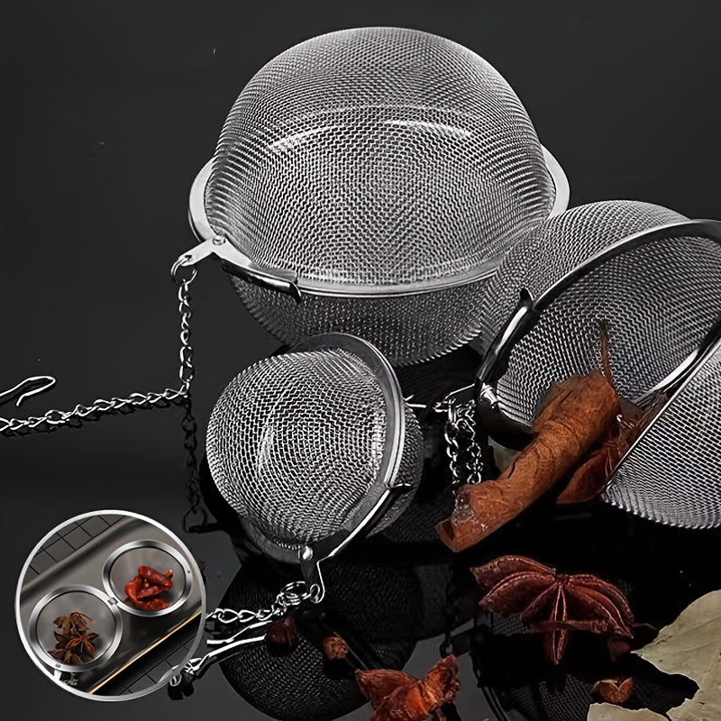 1 Paquete Bola de Condimentos de Acero Inoxidable 304, Infusión de Té, Preparación de Sopa, Filtro de Especias para Hot Pot, Colador de Té Creativo, Utensilio de Cocina