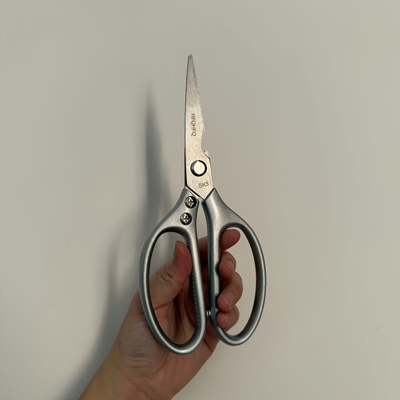 Image of Stainless Steel Kitchen Scissors, Chicken Bone Scissors, Industrial Scissors, Multifunctional Outdoor Meat Scissors, Suitable For Home, Dining, Trimming, Gardening, Kitchen Supplies.