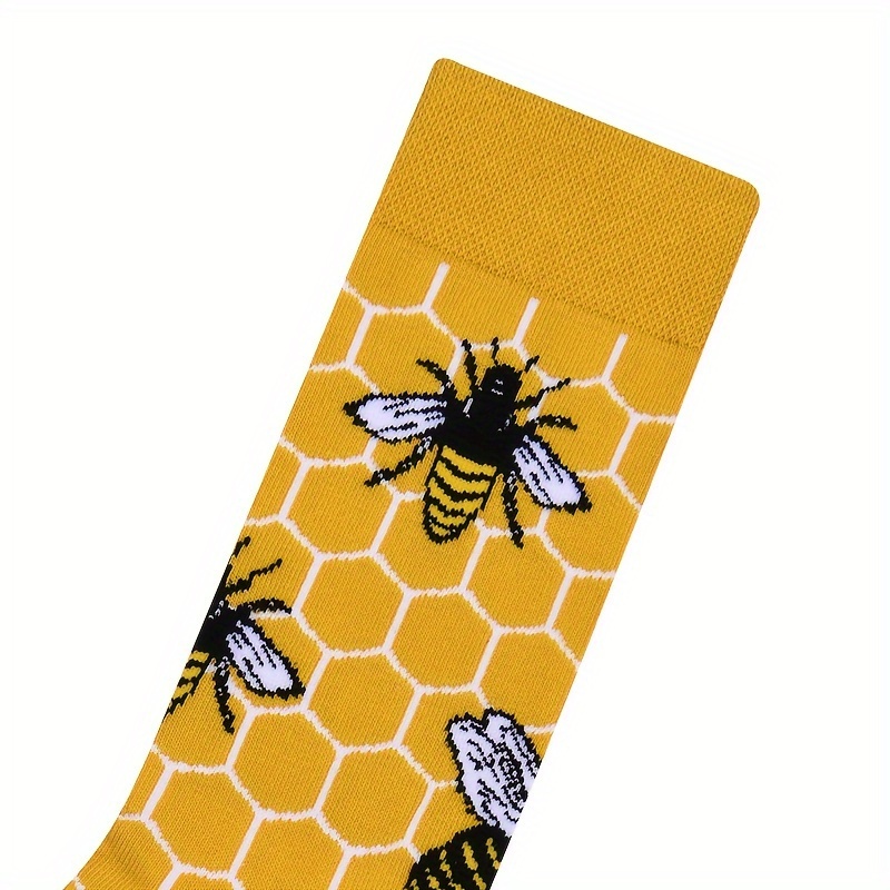 chaussettes en coton mélangé à motif abeille Temu Switzerland