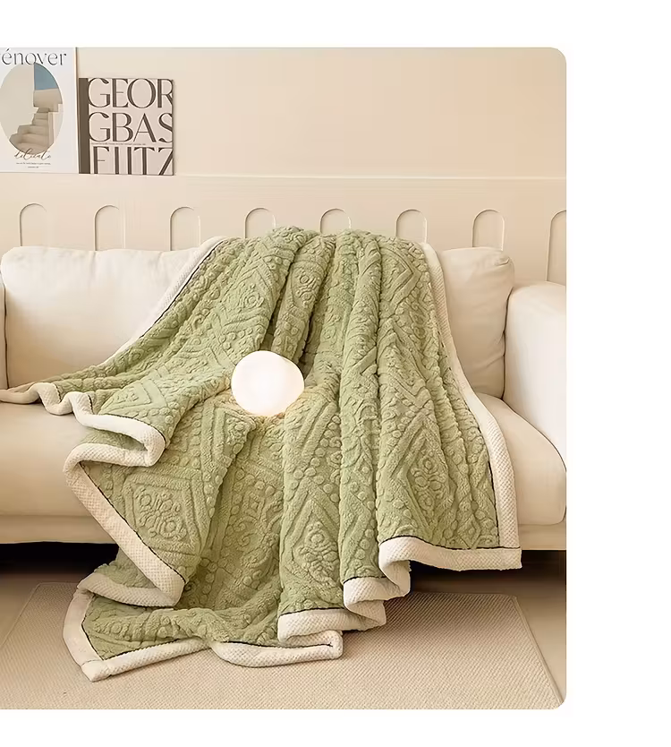 ultra soft thick flannel throw blanket cozy warm versatile for bed pink with tassels machine washable cozy blanket design puffy christmas gift style occasion theme Product details 7