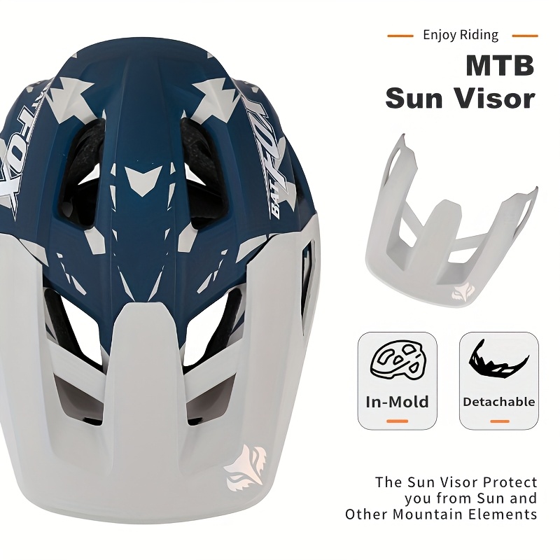 mtb helmet mountain cycling helmet 17 vent four Temu United Arab