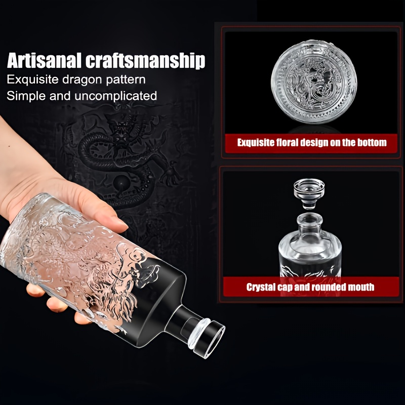 1st dragon pattern transparent glass vin - Temu Sweden