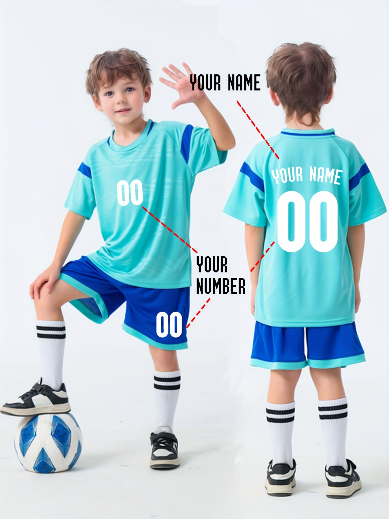 Camisetas de futbol niños personalizadas online