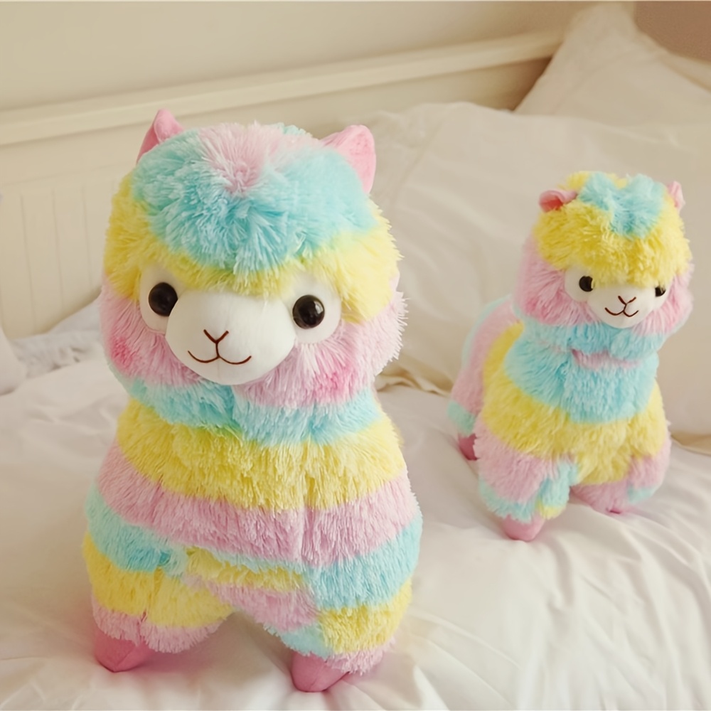 25cm 50cm large small cute alpaca plush toy soft pastel Temu